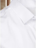 Pánska elegantná hladká biela košeľa REGULAR FIT FashionStreet DX2540