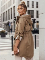 Dámska prechodná bunda parka MEROY tmavo béžová FashionStreet TY4289