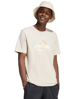 Pánske tričko adidas Camo Modern Logo Graphic T-shirt beige JZ7495 pánske