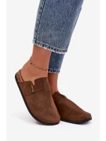 Dámské pantofle a na platformě s přezkou Selio