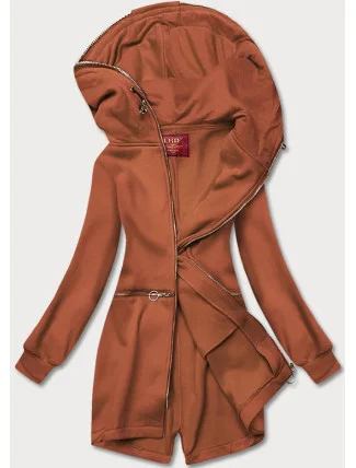 Červená vypasovaná dámska mikina (AMG-17)