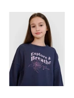 Dievčenská mikina bez kapucne 4F 4FJWSS25TSWSF1483-22S