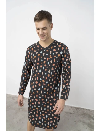 Pohodlná pánska nočná košeľa 17617 - Vamp Pohodlná pánska nočná košeľa 17617 - Vamp