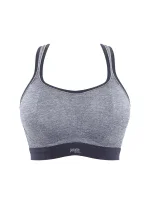 Športová podprsenka 7341B Non Wired Bra charcoal marl grey - Panache
