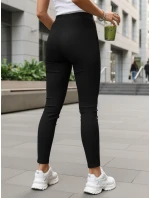 Dámske legíny s vysokým pásom čierne FashionStreet UY2849