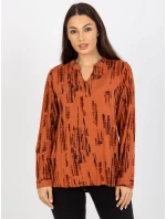 Blúzka D73771M11081A svetlo hnedá