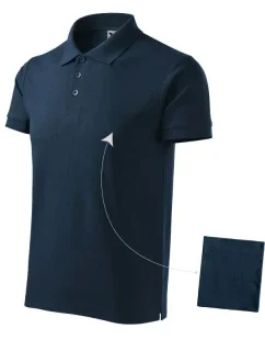 Polokošeľa Malfini Cotton M MLI-21202 navy blue