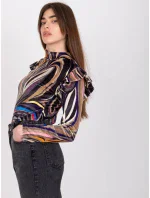 Blúzka DHJ BZ 6533C.90 čierna a béžová