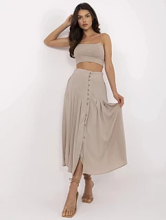 Dámska sukňa D73761M50187B béžová - Sublevel