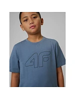 Chlapčenské tričko s potlačou 4F 4FJRSS26TTSHM3599-10S
