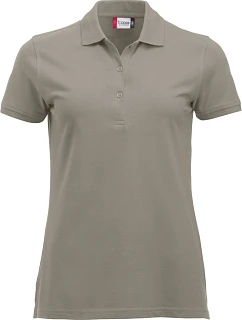 Clique Classic Marion S/S Dámske polo tričko z hrubej bavlny 67.8246 strieborné