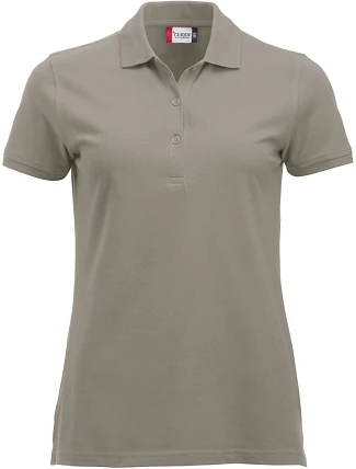 Clique Classic Marion S/S Dámske polo tričko z hrubej bavlny 67.8246 strieborné Clique Classic Marion S/S Dámske polo tričko z hrubej bavlny 67.8246 strieborné