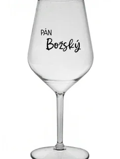 PÁN BOŽSKÝ - priehľadný nerozbitný pohár na víno 470 ml