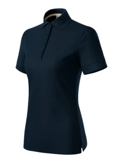 Dámske polo tričko Prime (GOTS) tmavomodré