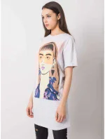 Tunika D12022O02382A svetlo šedá Tunika D12022O02382A svetlo šedá