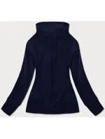 Tmavomodrá dámska mikina so stojačikom (HD150-04)