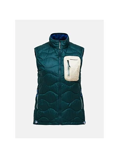 Dámska vesta PEAK PERFORMANCE W Helium Utility Down Vest, zelená farba