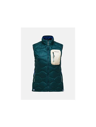 Dámska vesta PEAK PERFORMANCE W Helium Utility Down Vest, zelená farba Dámska vesta PEAK PERFORMANCE W Helium Utility Down Vest, zelená farba