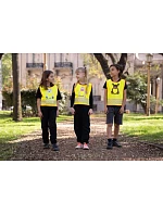 Korntex FUN Detská bezpečnostná vesta 76.FUNY hi vis yellow/lion Korntex FUN Detská bezpečnostná vesta 76.FUNY hi vis yellow/lion