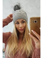 Fleecová čiapka Ela K242 svetlo šedá Fleecová čiapka Ela K242 svetlo šedá