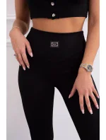 Rebrované legíny 9429 čierne - Kesi Rebrované legíny 9429 čierne - Kesi