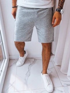 FashionStreet pánske svetlosivé teplákové šortky SX2217