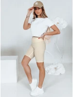 Dámske cyklistické šortky LOVIFIT, krémové, FashionStreet SY0429 Dámske cyklistické šortky LOVIFIT, krémové, FashionStreet SY0429