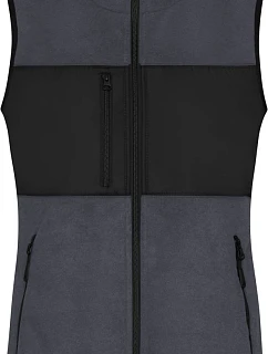 Daiber JN 1309 Dámska fleecová vesta 02.1309 carbon/black