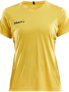 Craft Teamwear Squad Go Jersey Solid W Dámske športové tričko s výstrihom do V 82.5566 švédska žltá