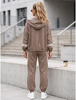 Dámska tepláková súprava s kapucňou a pruhmi Fango FashionStreet AY1217 Dámska tepláková súprava s kapucňou a pruhmi Fango FashionStreet AY1217