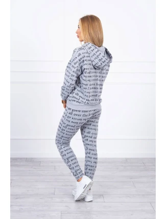 Šedá sada s potlačou Šedá sada s potlačou