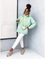 Dámska hrubá klokanka v mätovej farbe (82131) Dámska hrubá klokanka v mätovej farbe (82131)