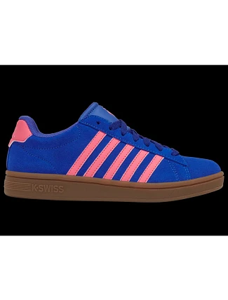 Tenisky K-swiss COURT TIEBRK II SDE DAZZLING BLUE/PINK LEMONADE/GUM-M (99492-480-M)