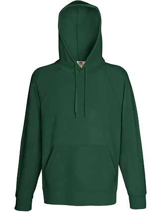 Fruit of the Loom Lightweight Hooded Sweat Pánska mikina s kapucňou a raglánovými rukávmi 16.2140 fľaškovozelená Fruit of the Loom Lightweight Hooded Sweat Pánska mikina s kapucňou a raglánovými rukávmi 16.2140 fľaškovozelená