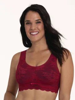 Čipkovaná braletka Essential s penovou výstužou 5400 červená - Anita Classix