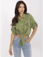 Košeľa DHJ KS 8595 1.66 khaki