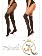 Dámske pančuchy nad kolená S85185 čierne - In-Stylefashion Dámske pančuchy nad kolená S85185 čierne - In-Stylefashion