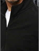 Pánska mikina na zips s kapucňou čierna FashionStreet BX4771