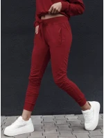 Dámske tepláky FITS burgundy FashionStreet UY2304