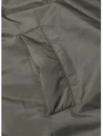 Čierna-khaki dlhá dámska obojstranná vesta (B8137-1) Čierna-khaki dlhá dámska obojstranná vesta (B8137-1)