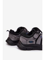 Chłopięce Buty Sportowe Trekkingowe Czarne Falenisa
