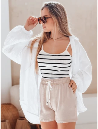 Dámske khaki šortky HOT VIBE FashionStreet SY0441 Dámske khaki šortky HOT VIBE FashionStreet SY0441