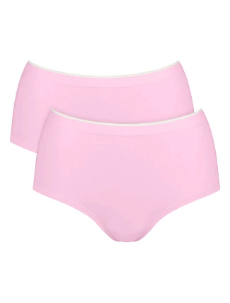 Dámske nohavičky GO Sense Highwaist 2P - PINK - ružová 1588 - SLOGGI