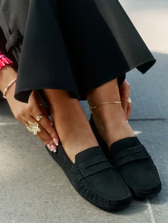 Dámske semišové mokasíny Big Star RR274948 Black