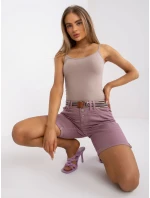 Šortky D63990Z62190Z tmavo ružové