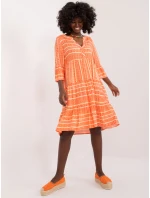 Šaty D73771M30214L oranžová