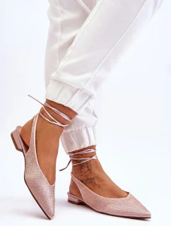 Baleríny na šnurovanie model 178020 Step in style