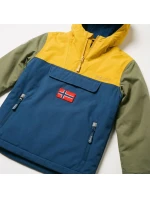 Trollkids Detská nepremokavá bunda do dažďa Kirkenes Anorak Yellow/Blue (322-703)