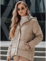 Dámska prešívaná bunda HIMES béžová FashionStreet TY4243