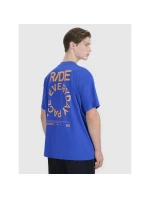 Pánske tričko oversize s potlačou 4F 4FWSS25TTSHM1979-36S